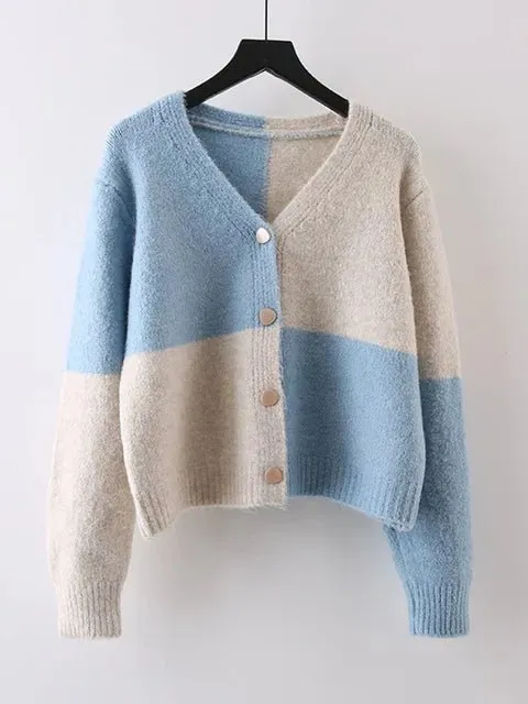 Pre Order:  Four Blocks Knit Loose Sweater