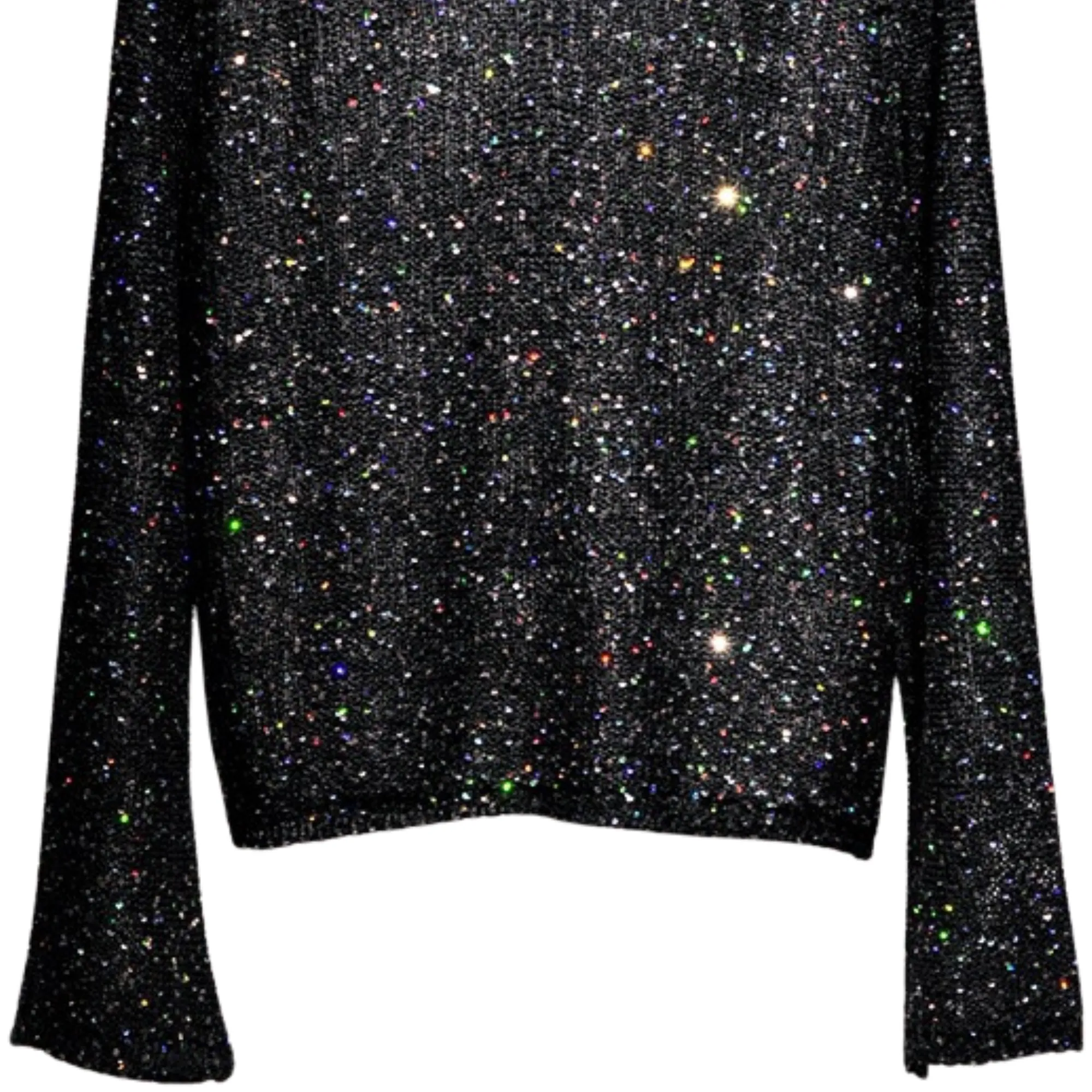 Pre Order:  Knitted Sequined Hollow-Out Sweater