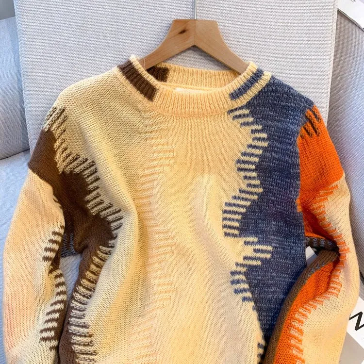 Pre Order:  Waves Long Sleeve Knit Sweater