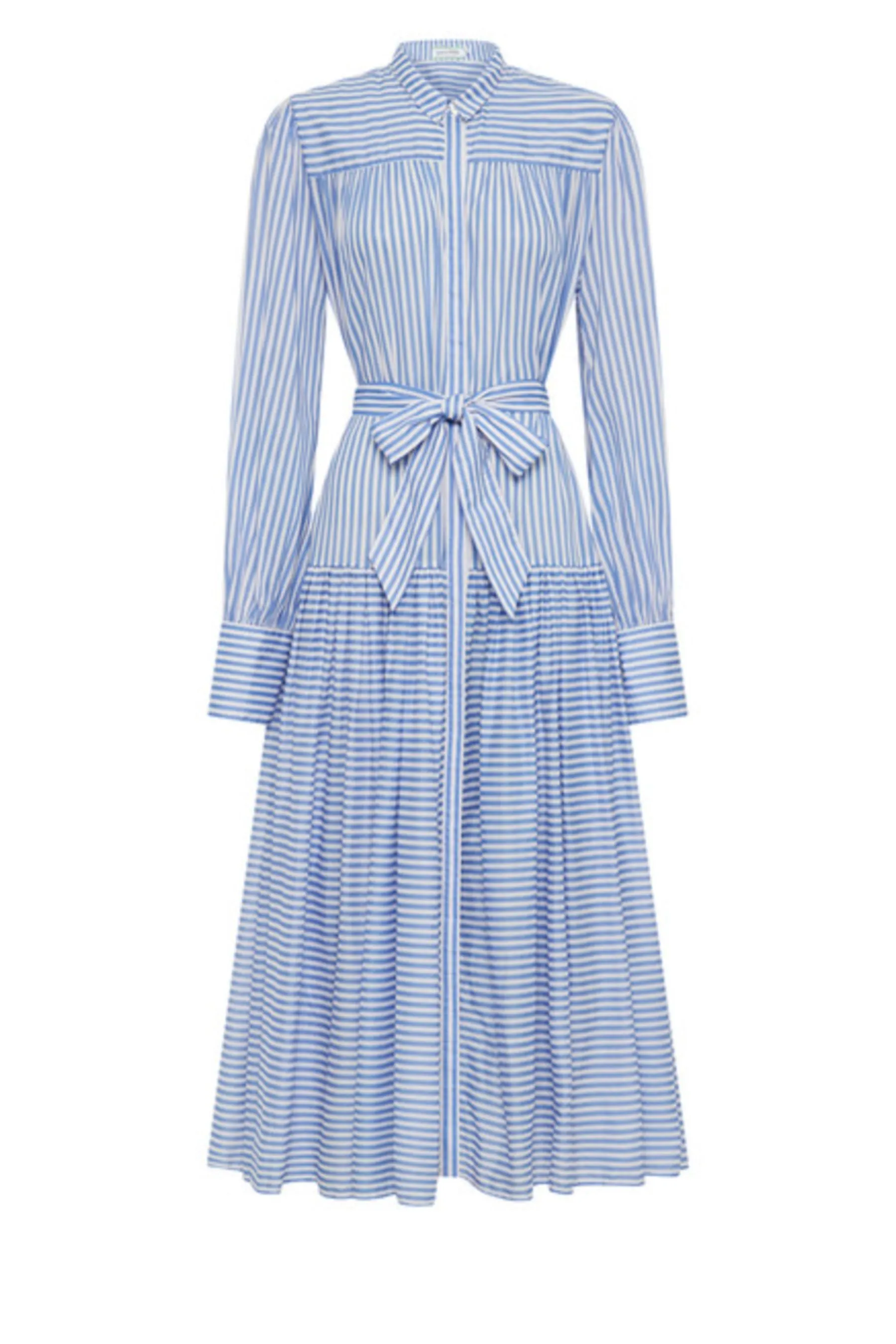 River Long Sleeve Maxi Dress | Blue Stripe