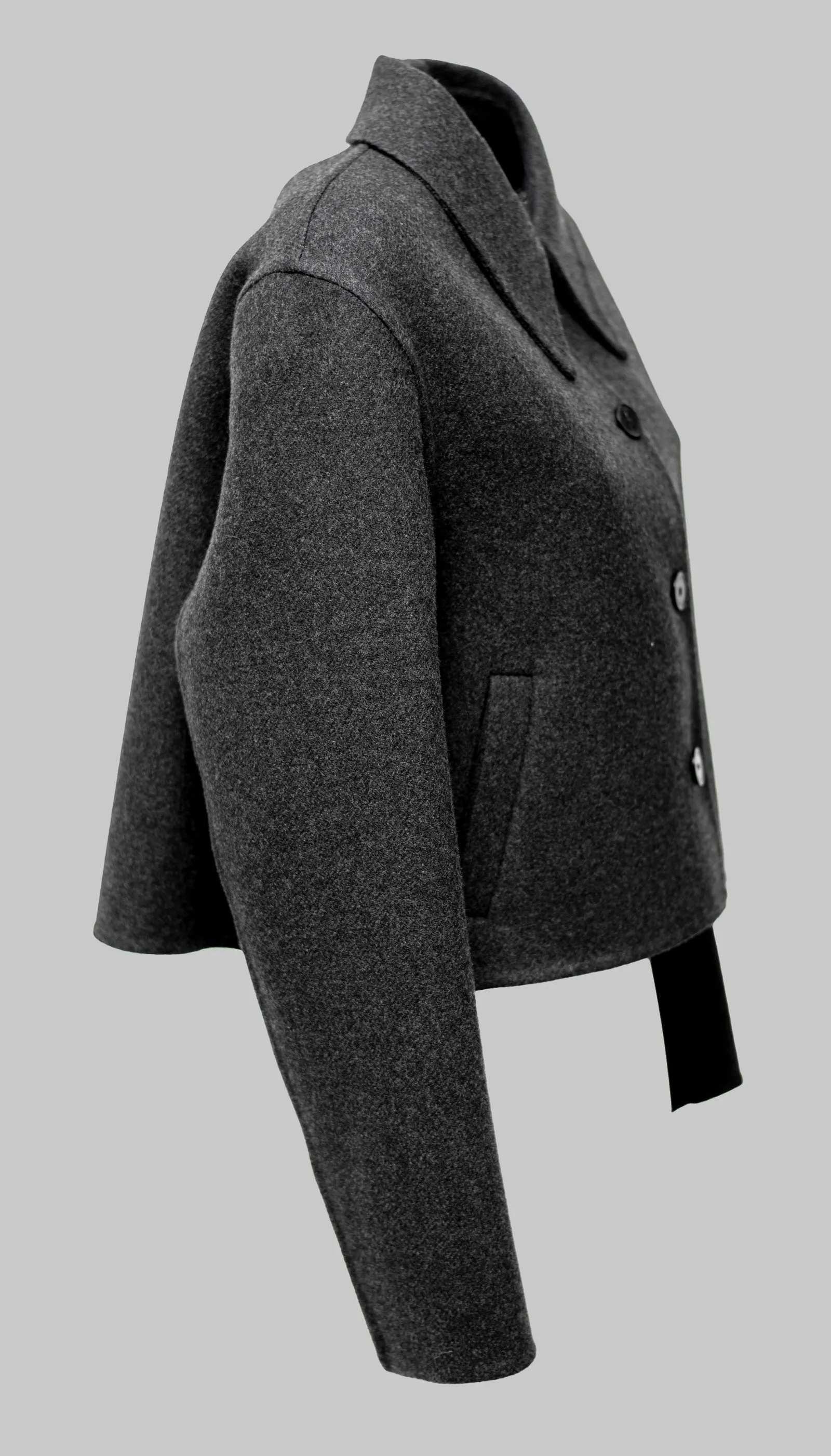Short gray jacket