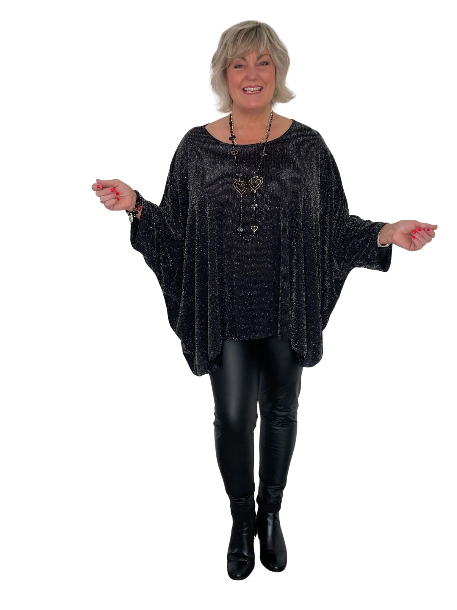 Sylvie Glitzy Tunic Top
