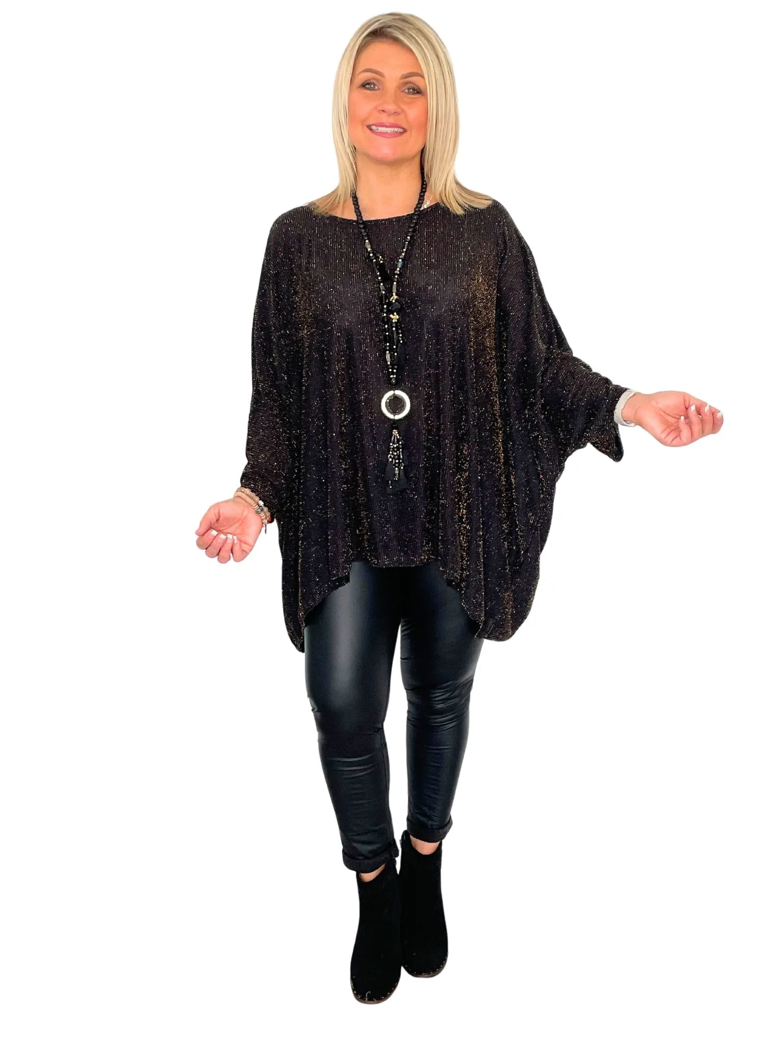 Sylvie Glitzy Tunic Top