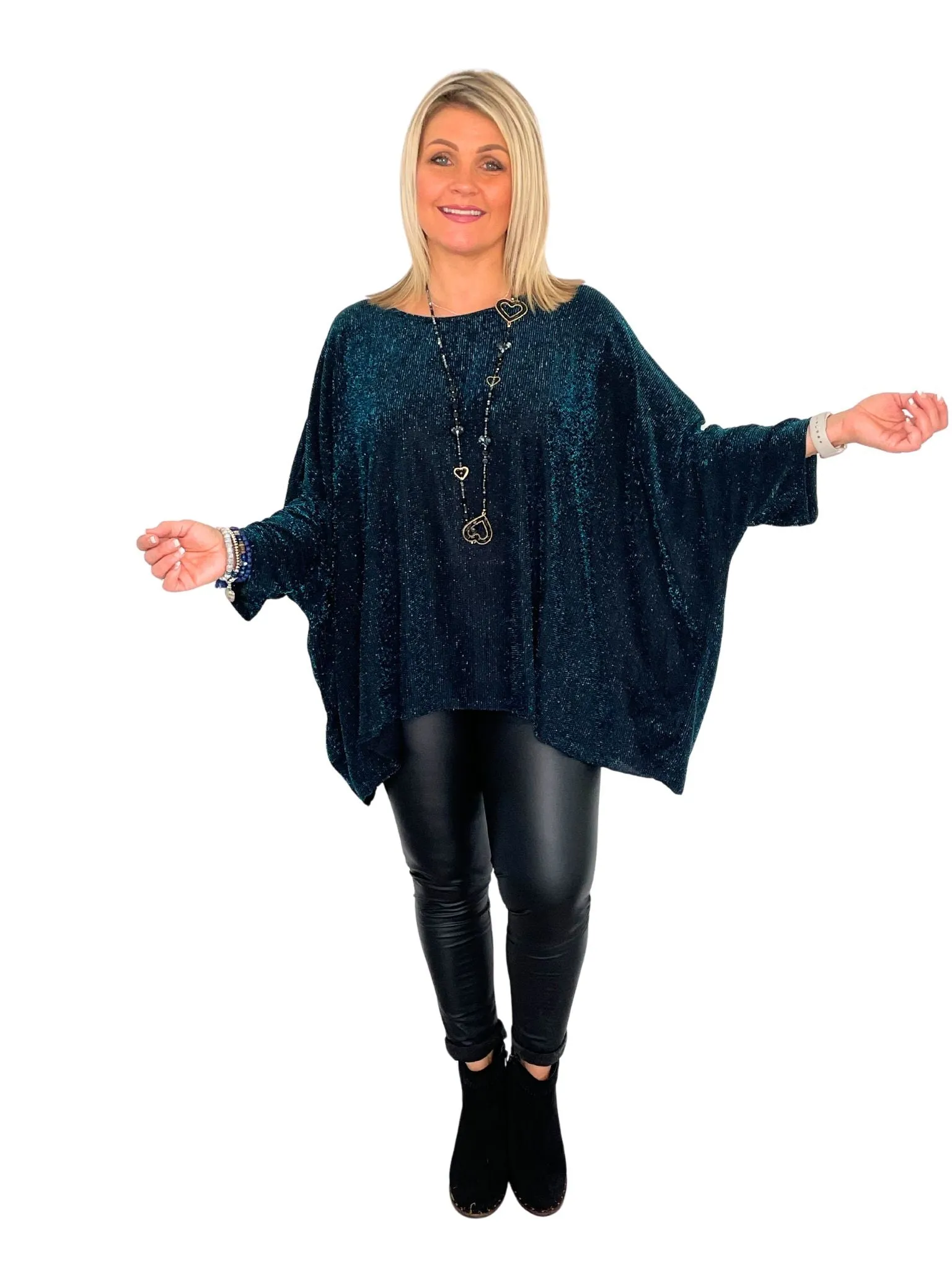 Sylvie Glitzy Tunic Top