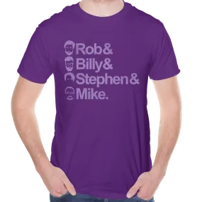 T-Shirt - Stacked Faces - Purple