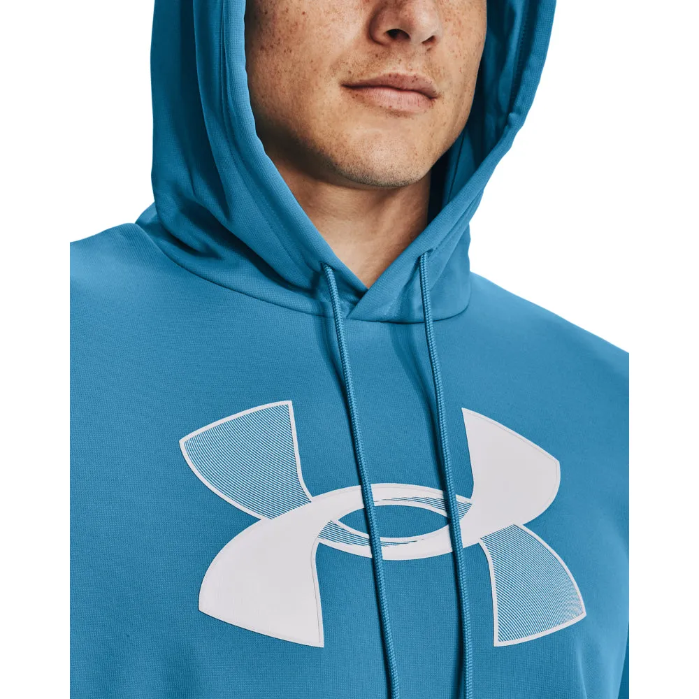 'Under Armour' Men's Armour Fleece® Big Logo Hoodie - Radar Blue / Halo Gray