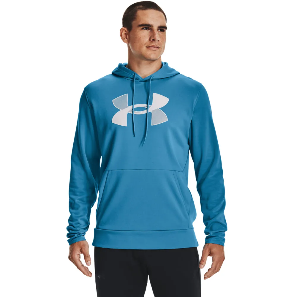 'Under Armour' Men's Armour Fleece® Big Logo Hoodie - Radar Blue / Halo Gray