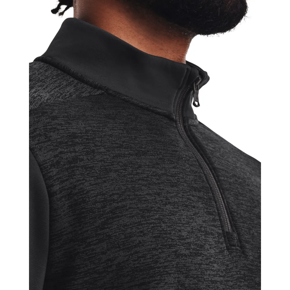 'Under Armour' Men's Fleece Twist 1/4 Zip - Jet Grey