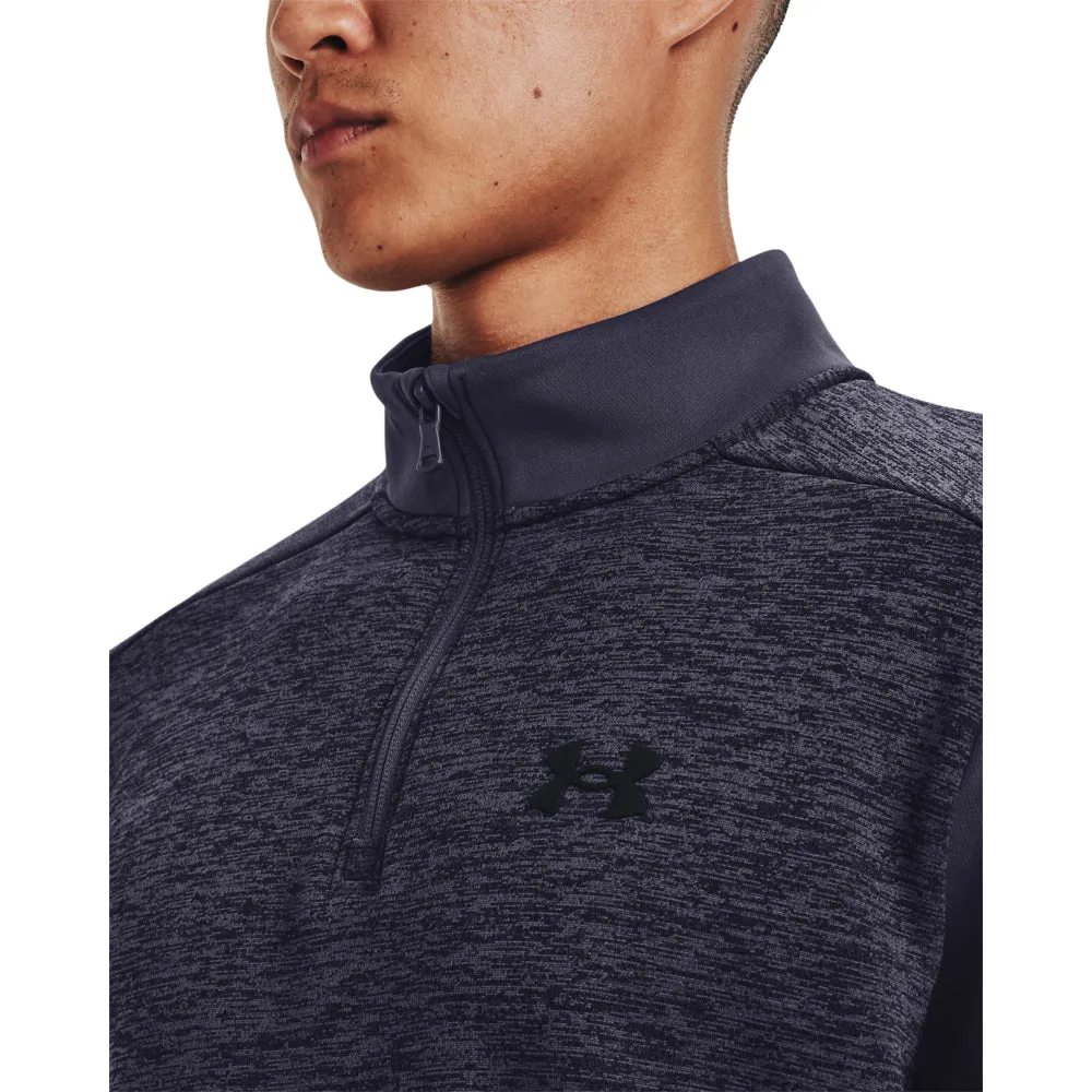 'Under Armour' Men's Fleece Twist 1/4 Zip - Tempered Steel