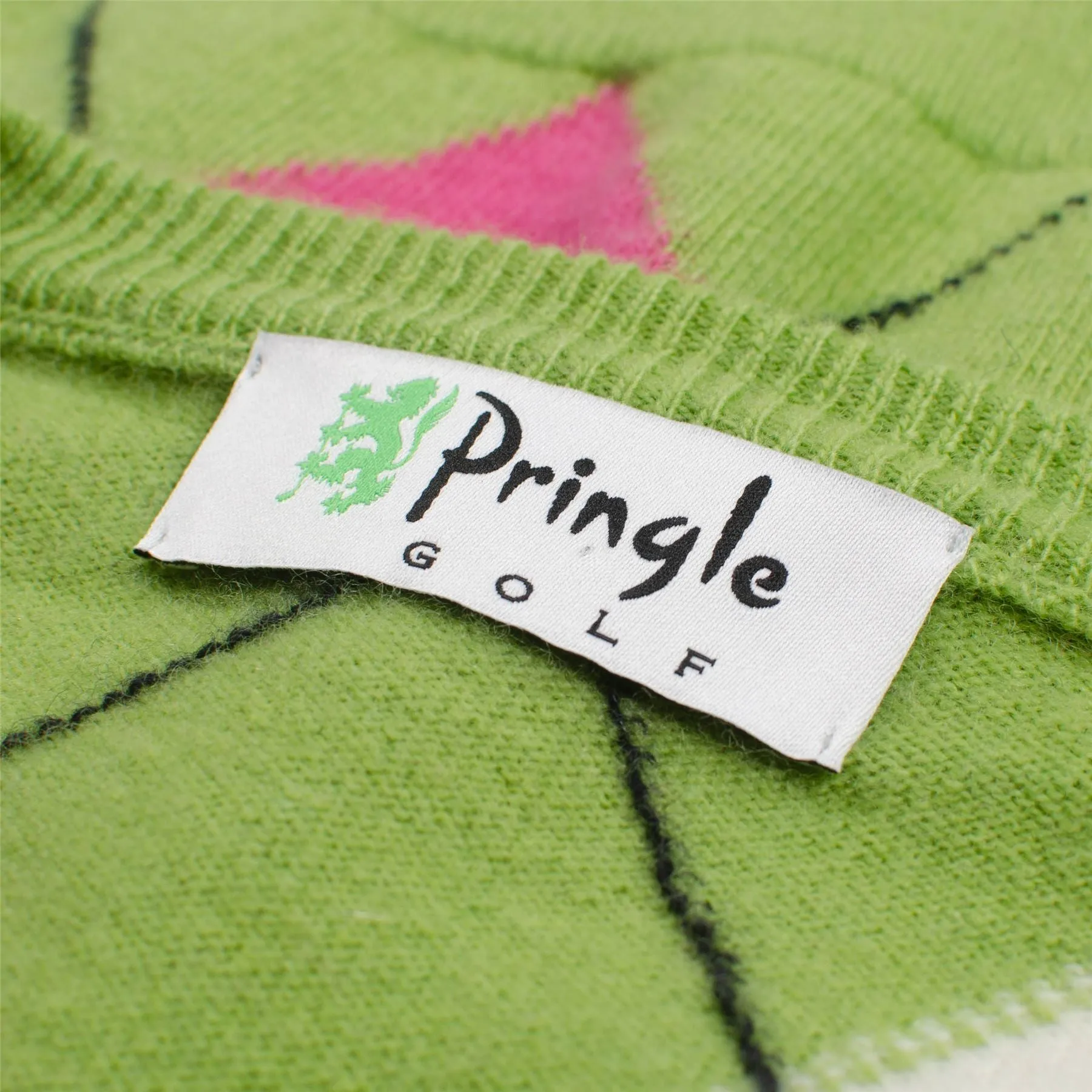 Unisex Iconic Argyle Vest Field Green/Ivory - SS23