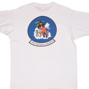 VINTAGE USAF 20TH INTELLIGENCE SQUADRON YOSEMITE SAM TEE SHIRT 1990S XL MADE USA