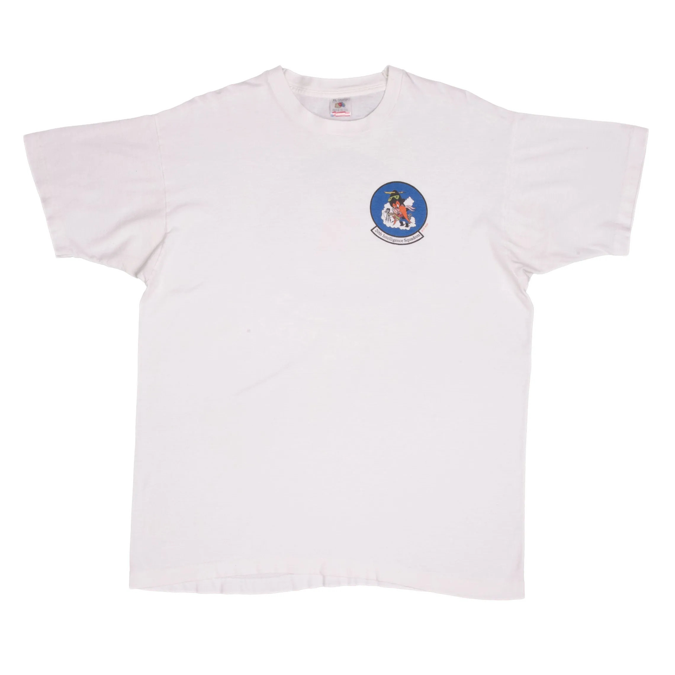 VINTAGE USAF 20TH INTELLIGENCE SQUADRON YOSEMITE SAM TEE SHIRT 1990S XL MADE USA