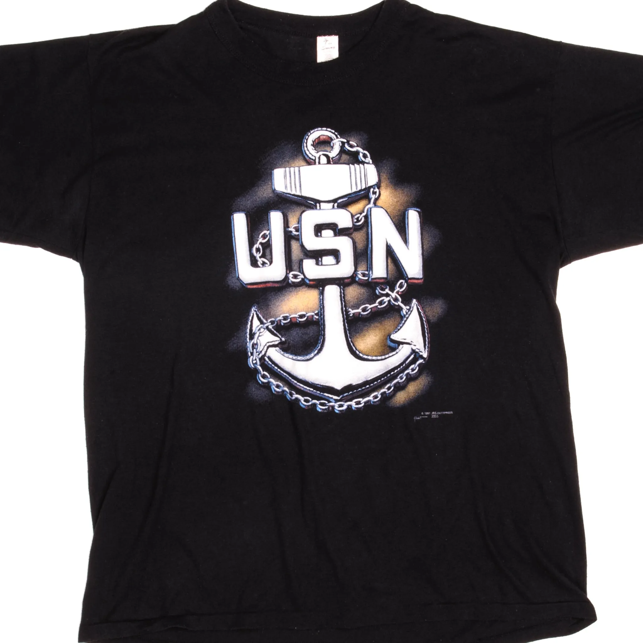 VINTAGE USN TEE SHIRT 1991 SIZE XL MADE IN USA