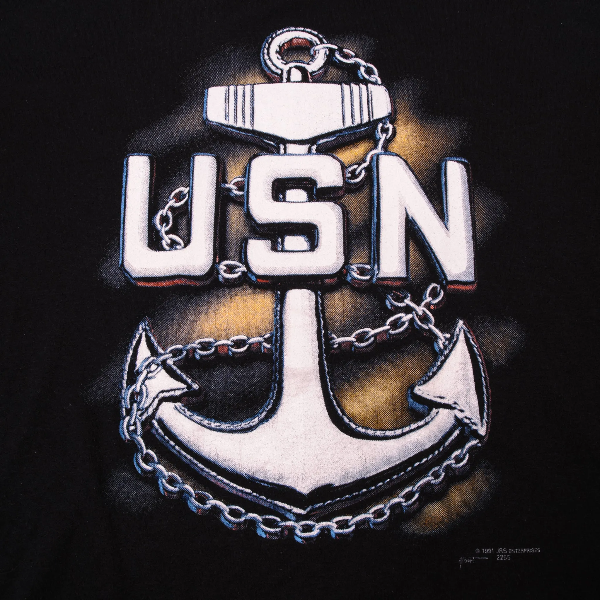 VINTAGE USN TEE SHIRT 1991 SIZE XL MADE IN USA