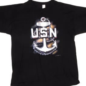 VINTAGE USN TEE SHIRT 1991 SIZE XL MADE IN USA
