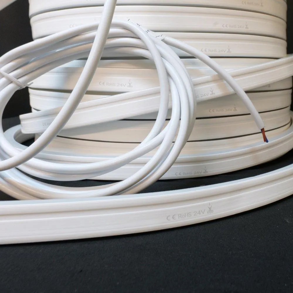 Warm White Neon Flex 2800K 24V 10x20mm IP68 Waterproof 20m