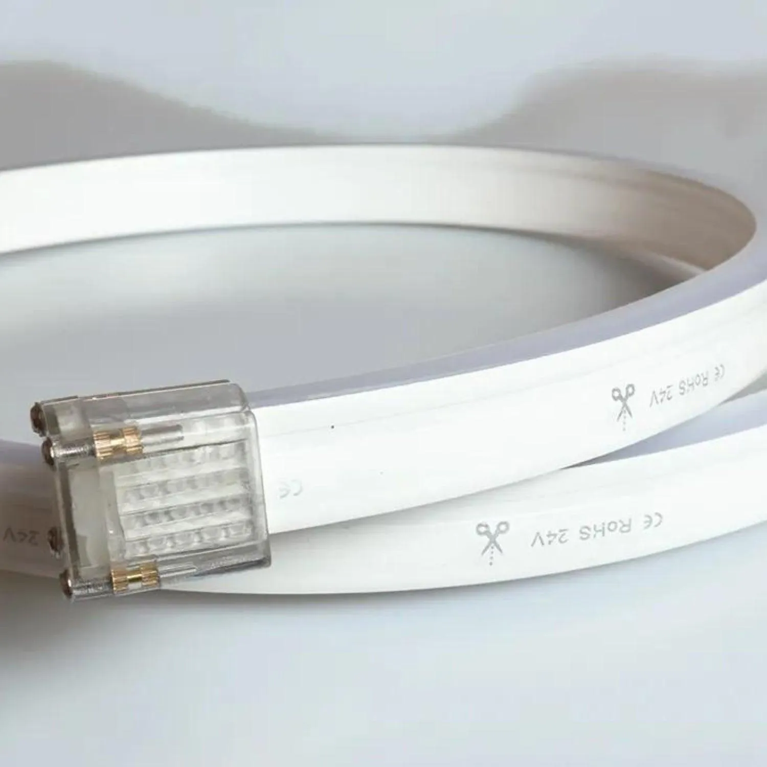 Warm White Neon Flex 2800K 24V 10x20mm IP68 Waterproof 20m