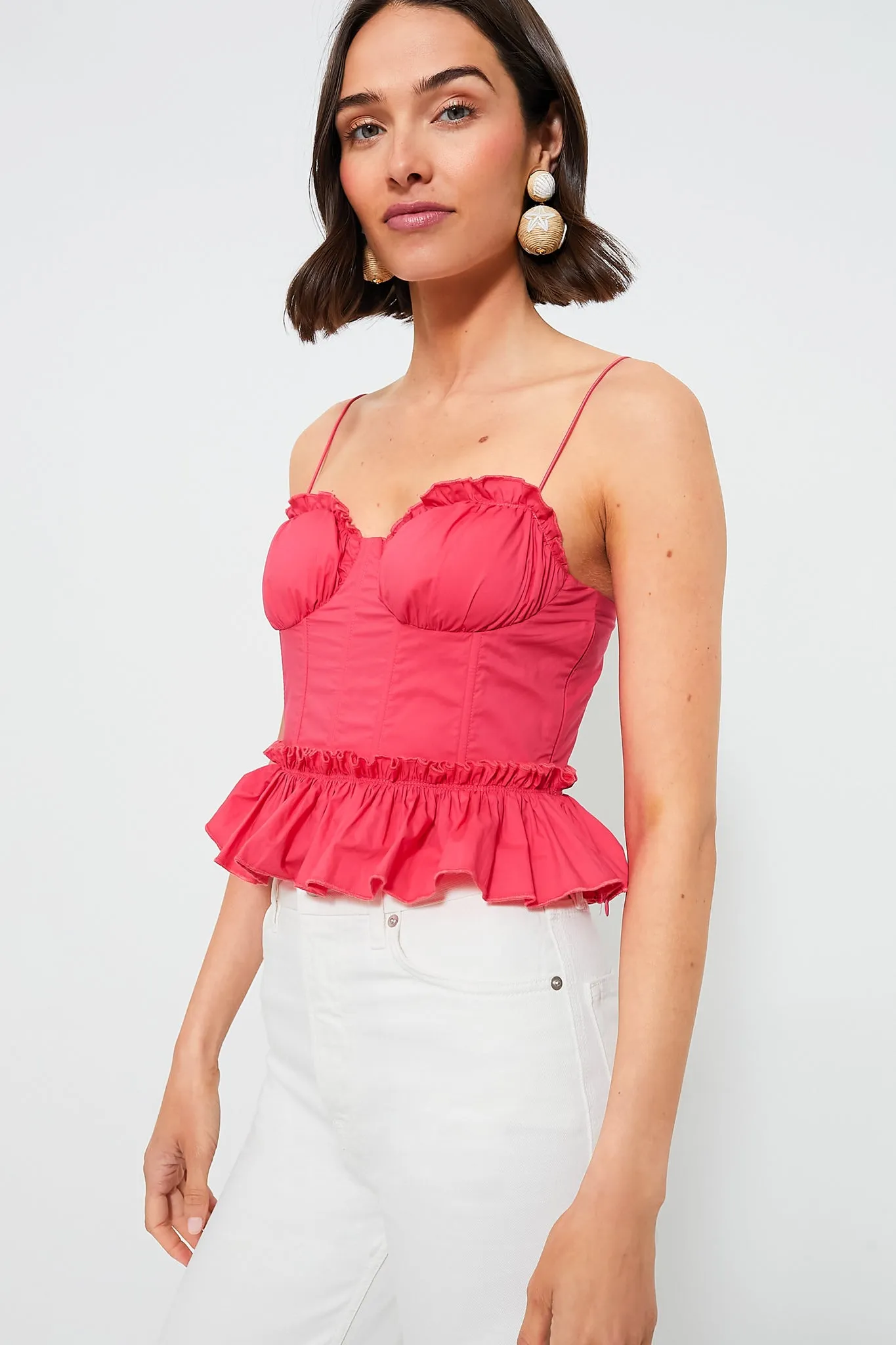 Watermelon Dylan Bustier Top