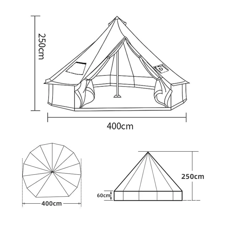 WonderLust Palace - Luxury Mongolian Yurt Family Tent