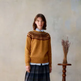 Yoke Crew Neck Jumper - Cummin