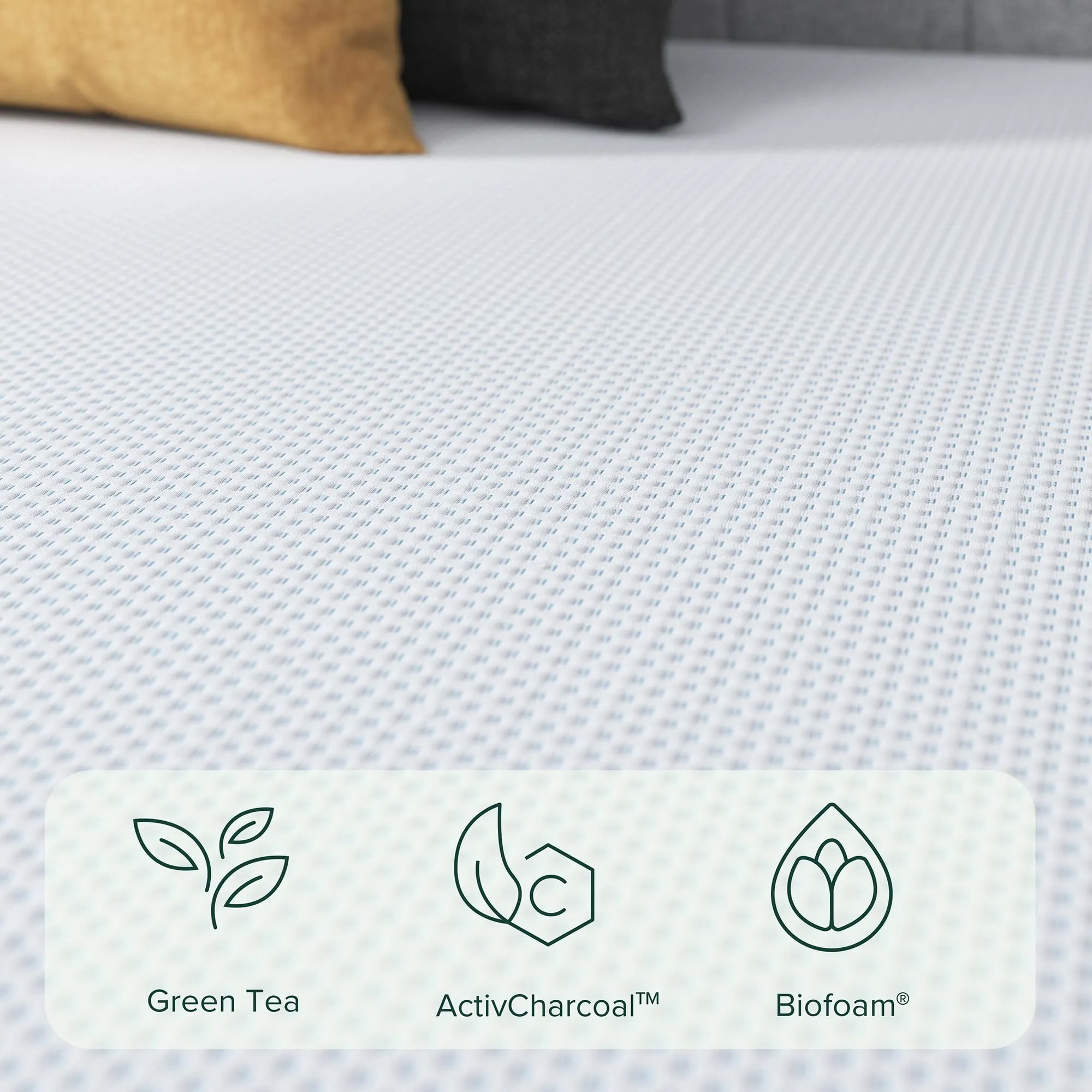 ZINUS 10 Inch Green Tea Cooling Gel Memory Foam Mattress, Fiberglass Free, Cooling Gel Foam, Pressure Relieving, CertiPUR-US Certified, Bed-in-a-Box, King